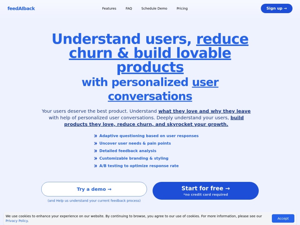Feed AI Back AI Driven Customer Feedback preview