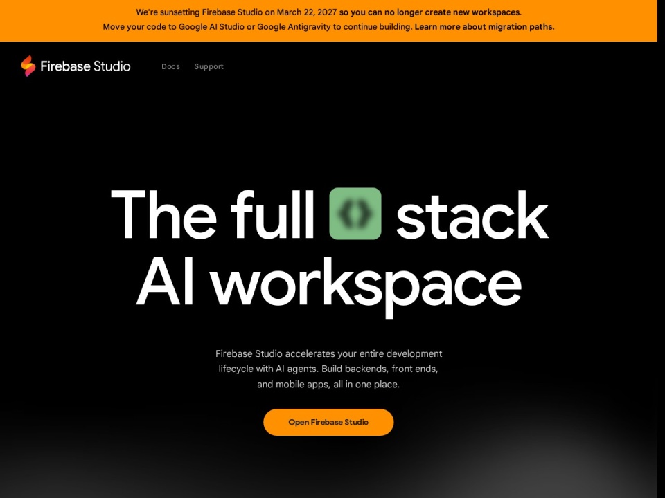 Firebase Studio preview