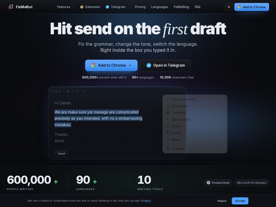 Fixmebot preview