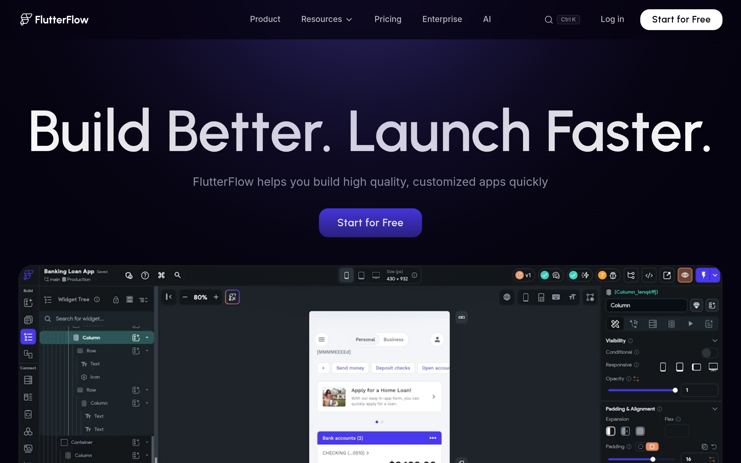 FlutterFlow AI Gen preview
