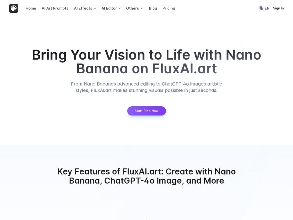 Fluxai Art AI Image Generator Free Online preview