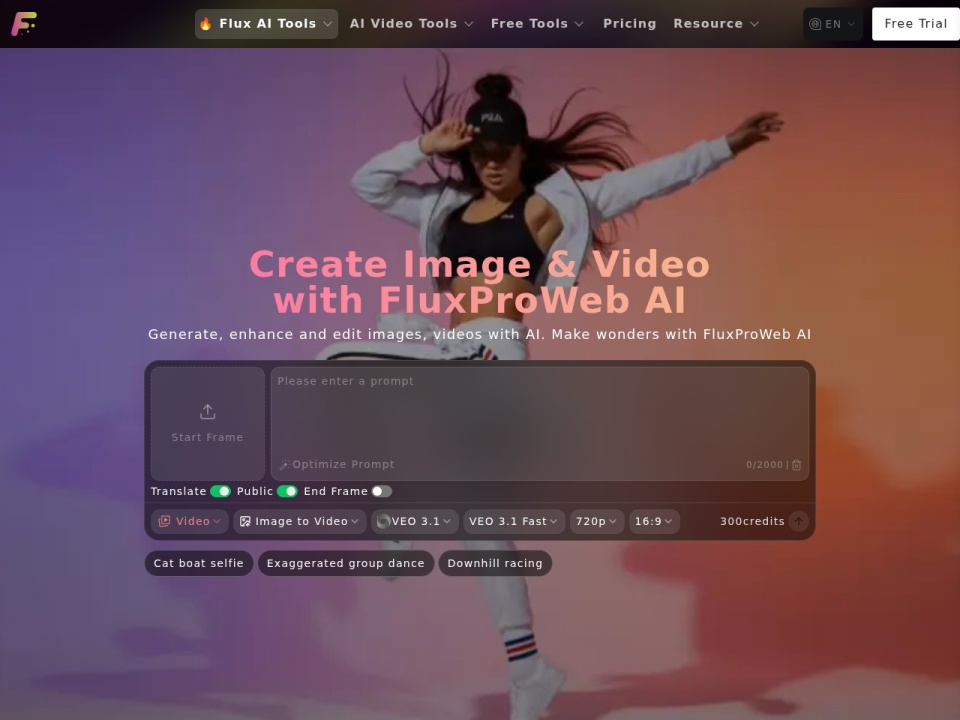 Flux AI Proweb preview