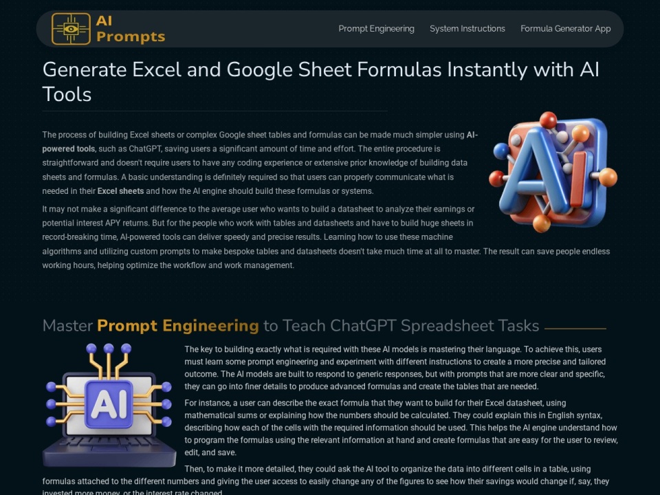 Formula Generator preview