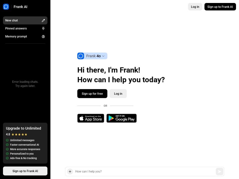 Frank AI preview