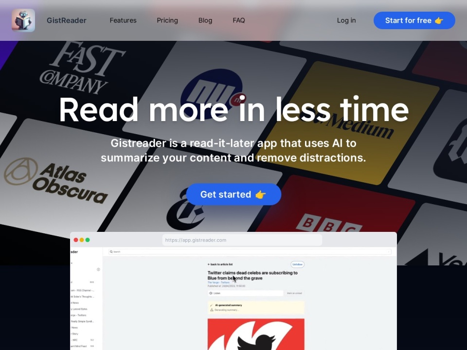Gistreader preview