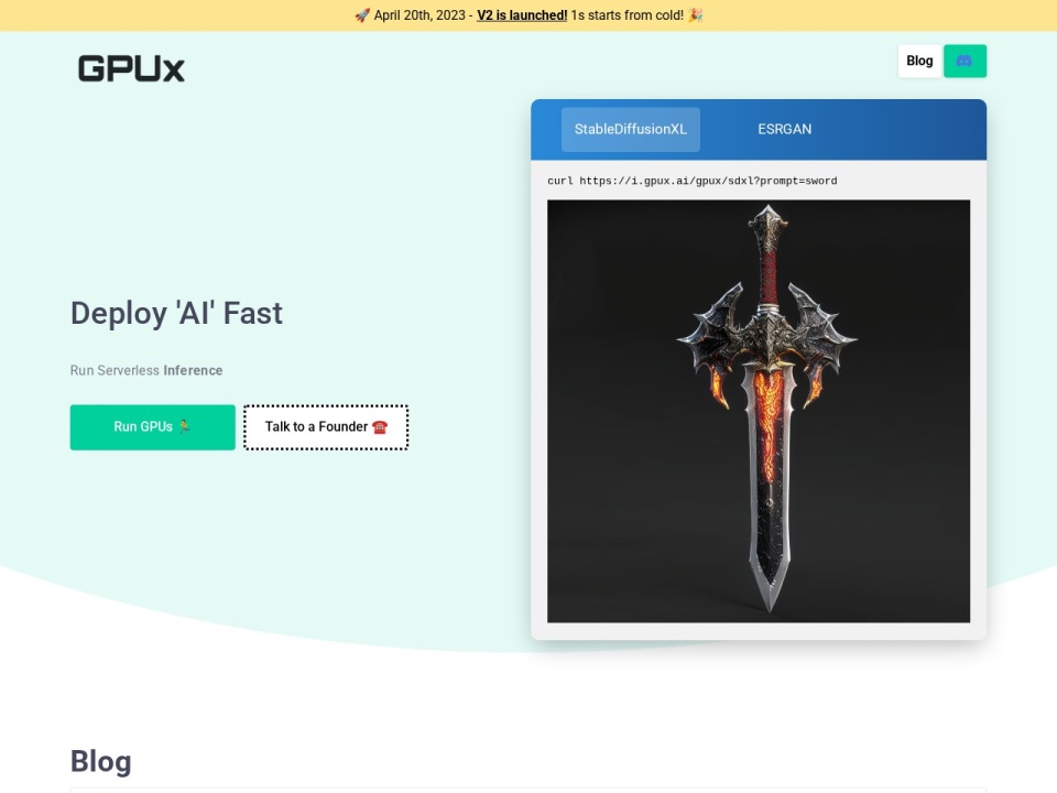 GPUX.AI preview