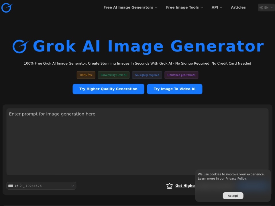 Grok AI Image Generator preview