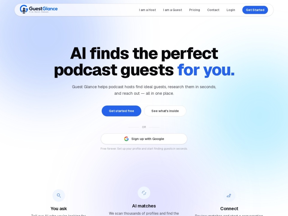 Guest Glance preview