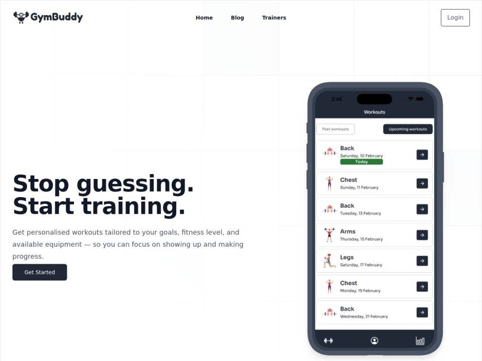 GymBuddy AI preview