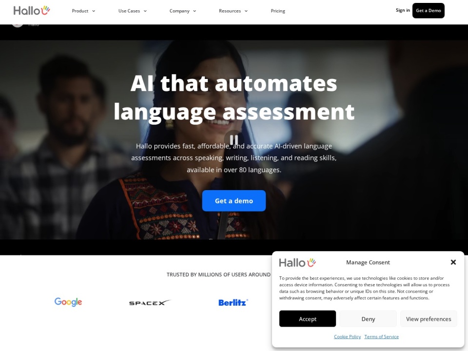 Hallo AI Language Learning preview