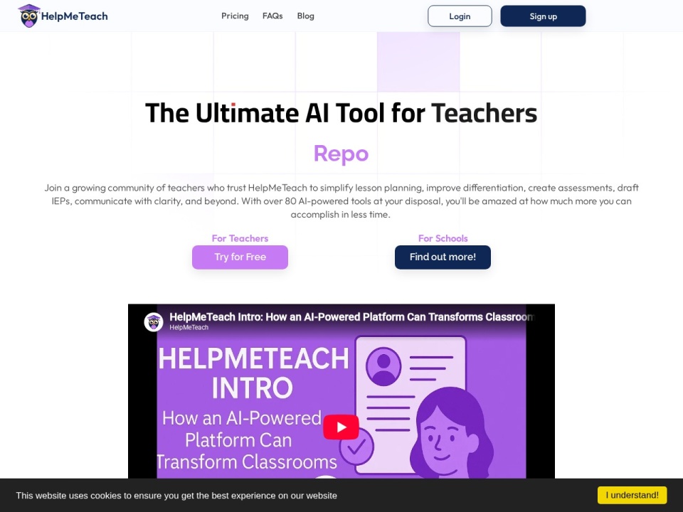 Helpmeteach AI preview