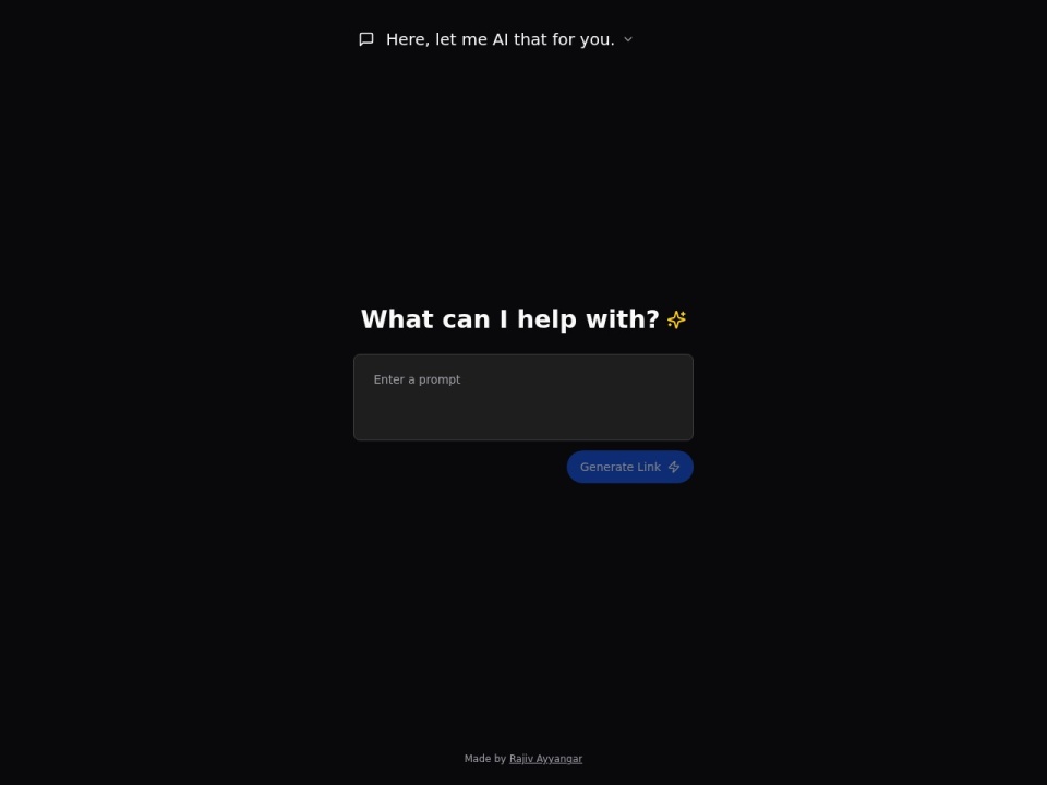 Here Let Me AI That For You preview