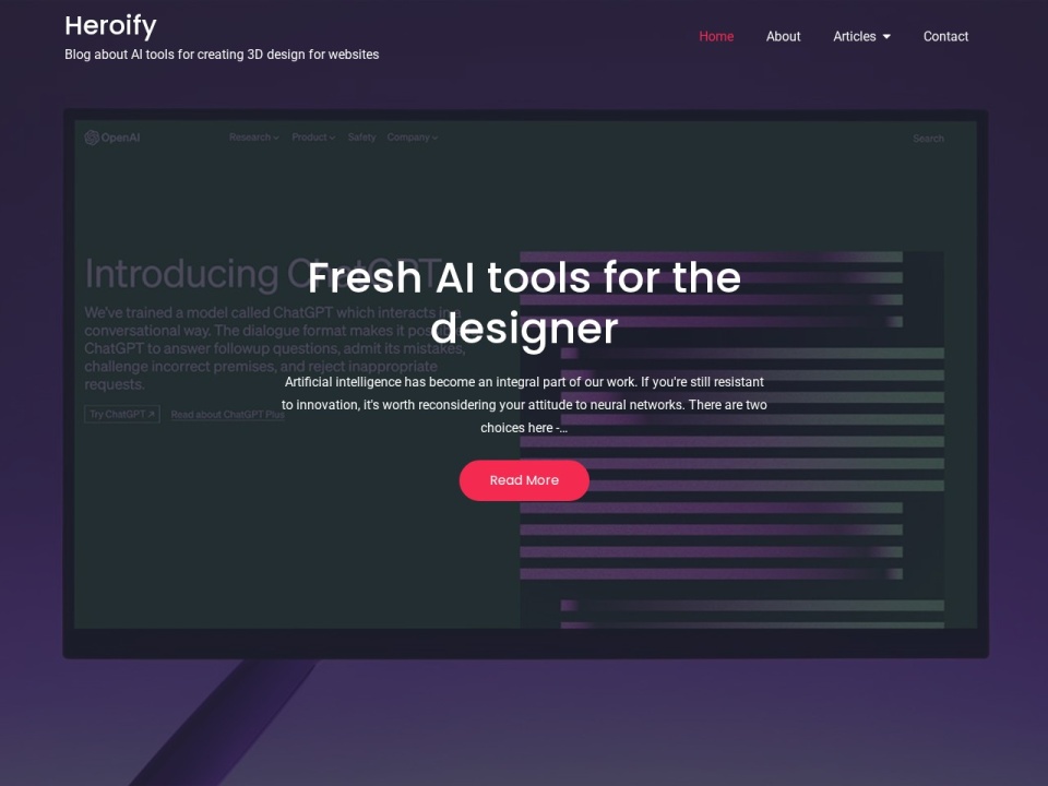 Heroify preview