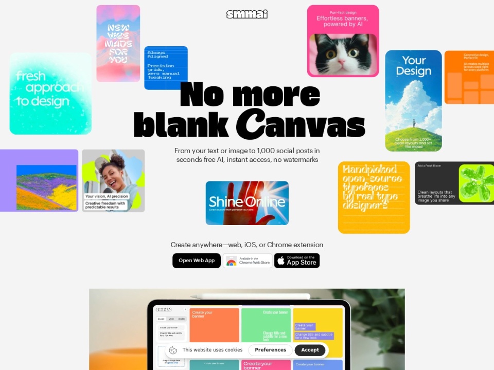 Smmai AI Banner Maker preview