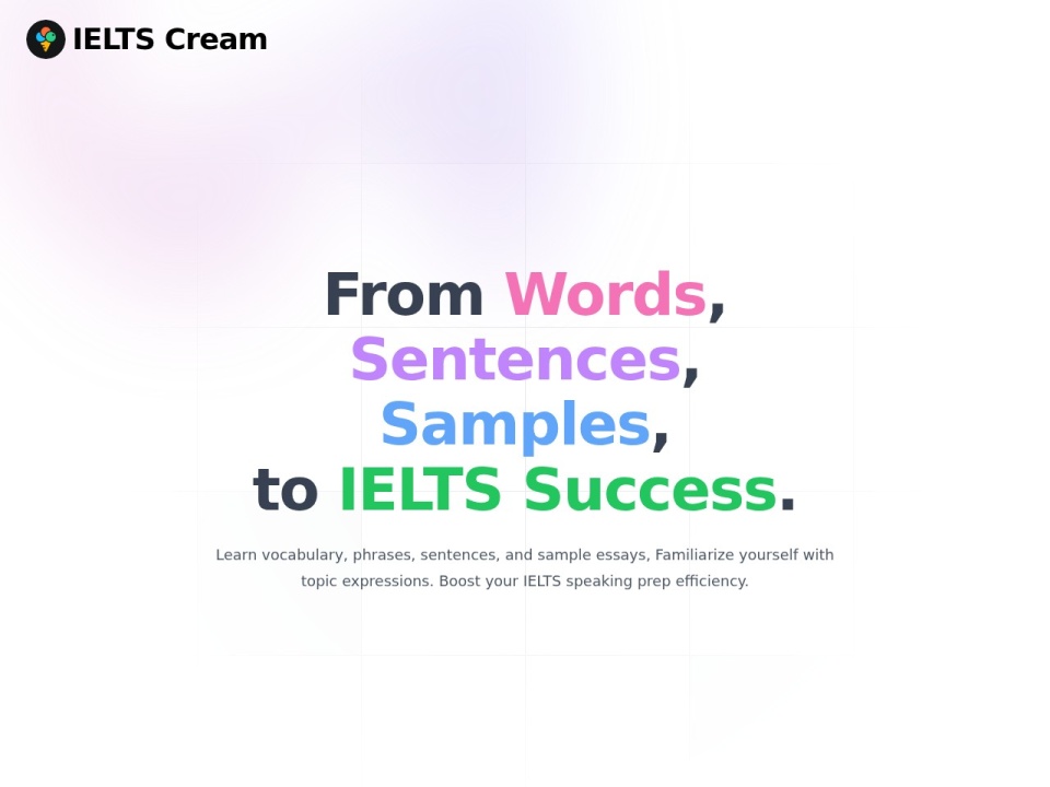 Cream Ielts Speaking Prep preview