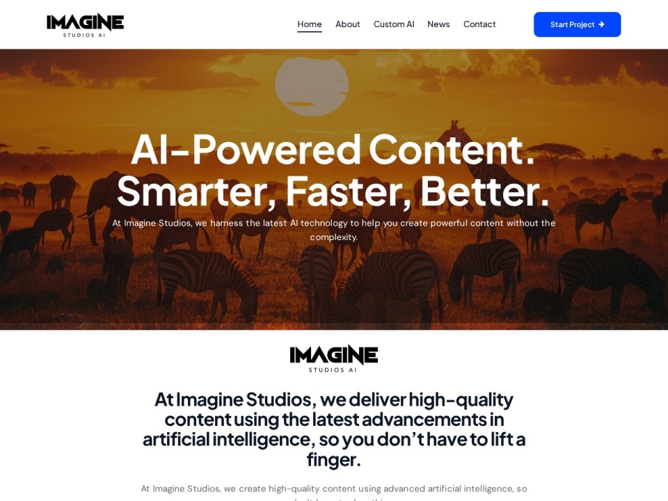 Imagine Studios AI preview