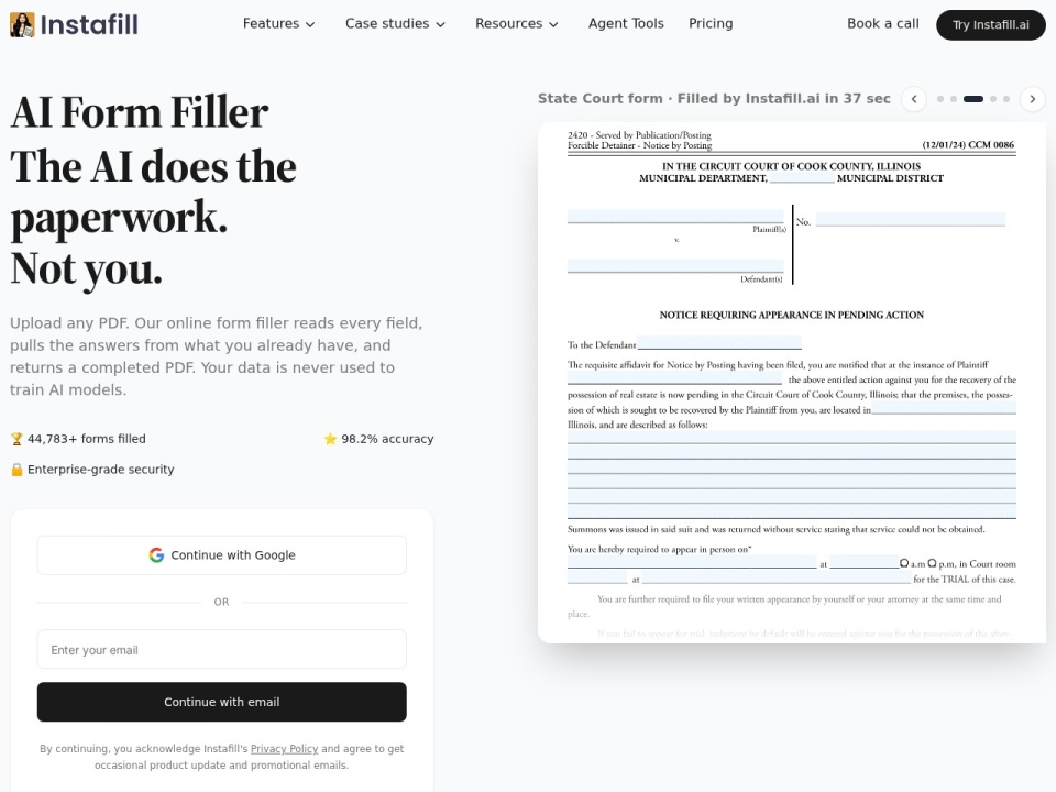 Instafill preview