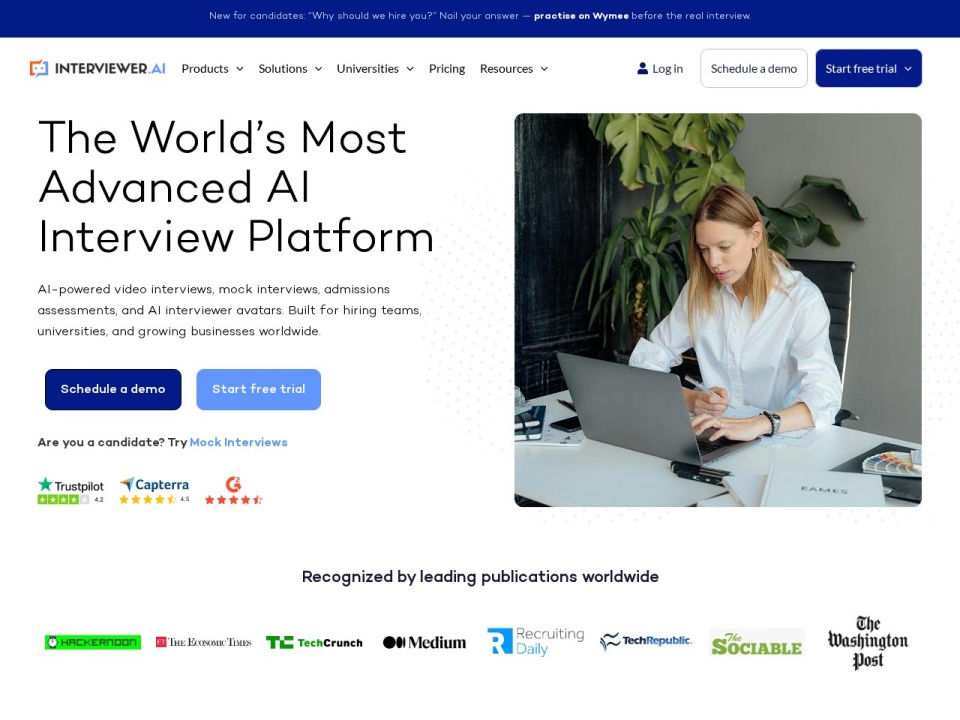 Interviewer AI preview