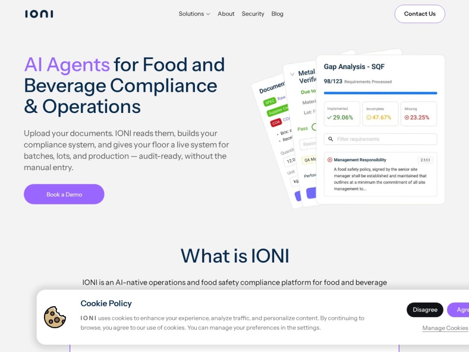 Ioni AI preview