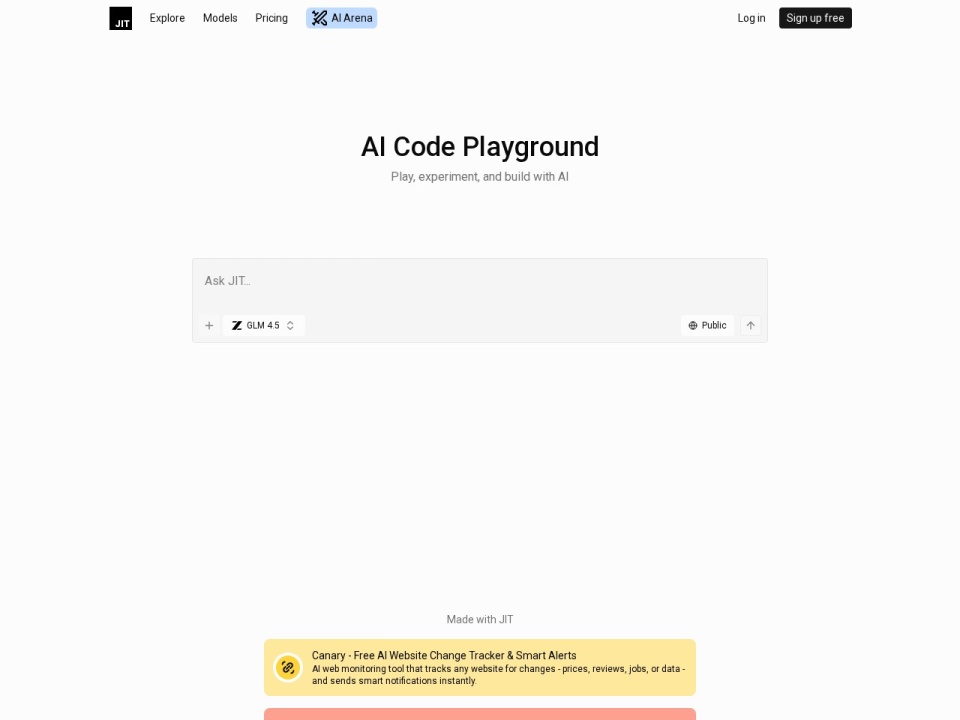 JIT.codes preview