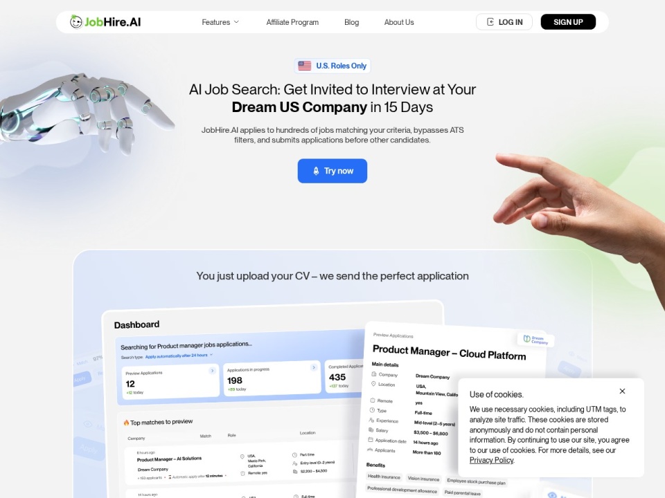 Jobhire AI preview