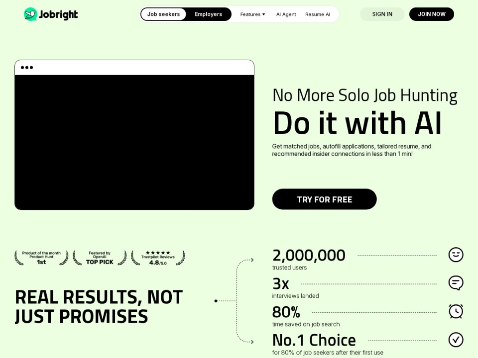 Jobright AI preview
