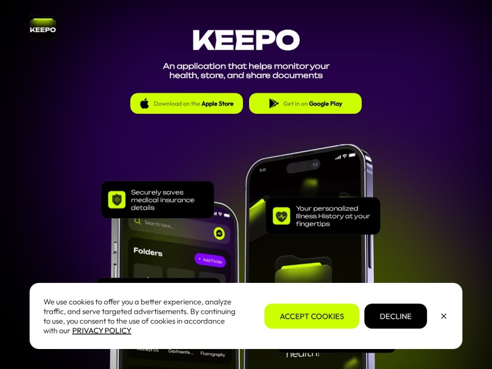 Keepo AI Health Tracker Assistant preview