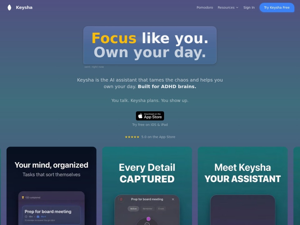 Keysha AI Your Own Hyper Assistant preview