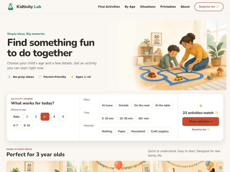 Kidtivity Lab preview