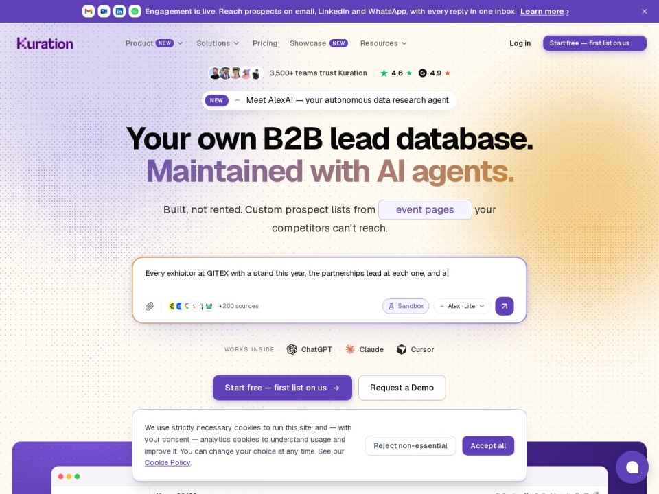 B2b Research AI Agent preview