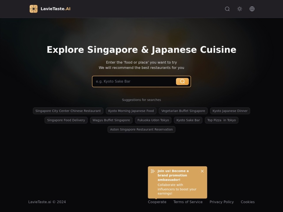 Lavietaste AI preview