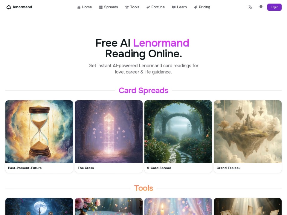 Lenormand Online preview