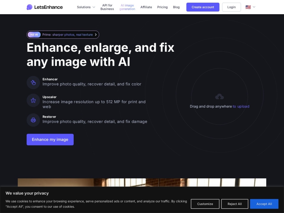 Let's Enhance preview