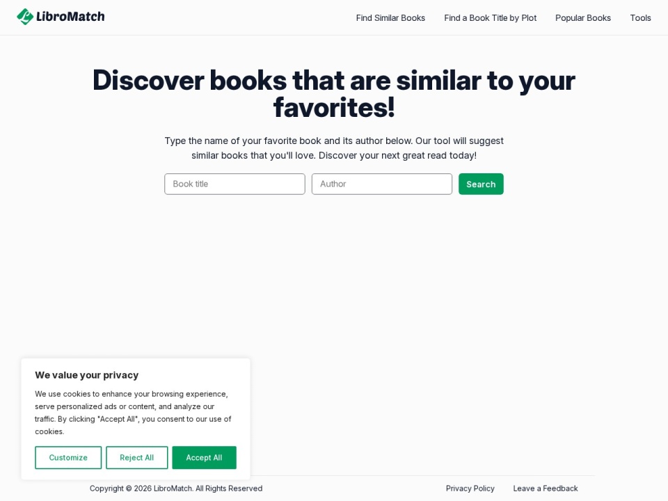 Libromatch preview