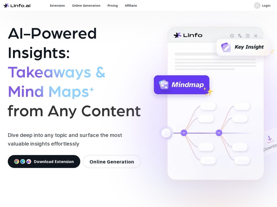 Linfo AI preview