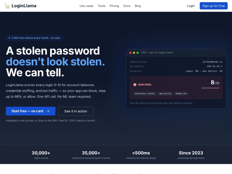 Loginllama preview