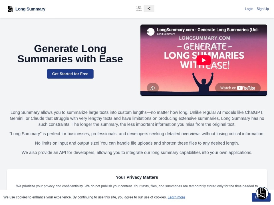 Long Summary preview