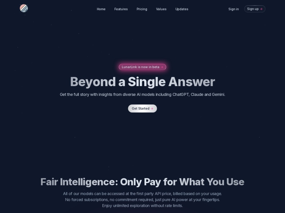 Lunarlink AI preview