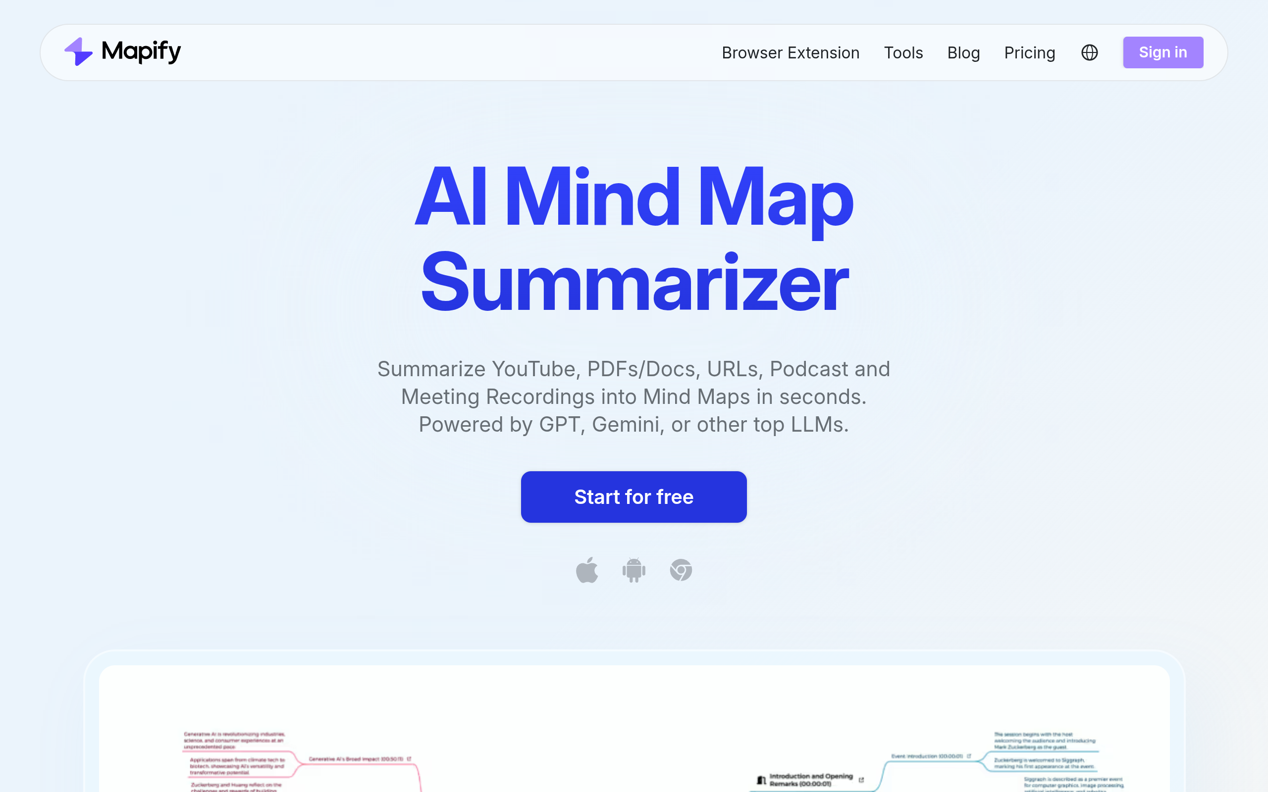 Mapify preview