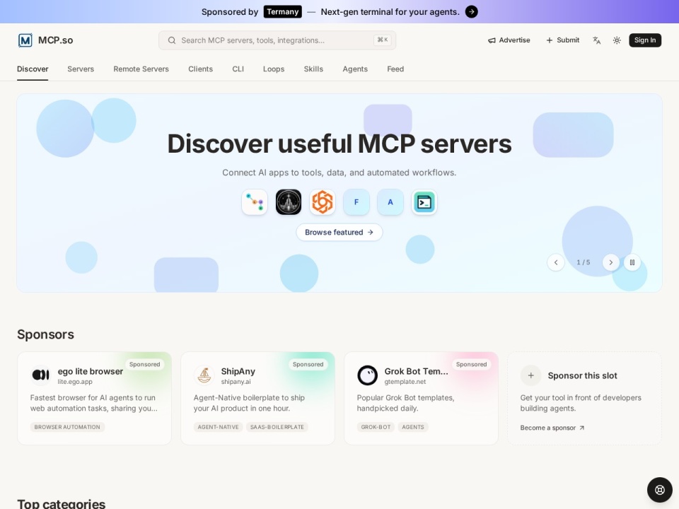 Mcp Servers preview