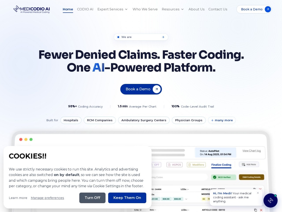 Codio AI Powered Medical Coding Tool preview