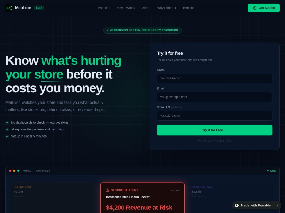 Metrixon preview