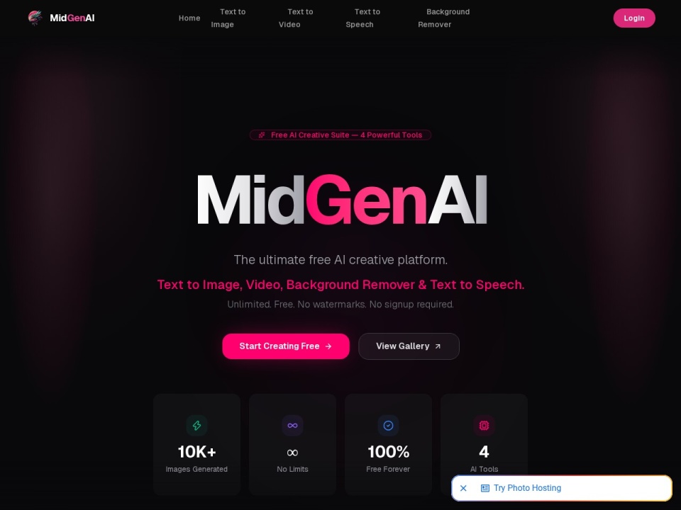 Midgenai Free Text To Image preview