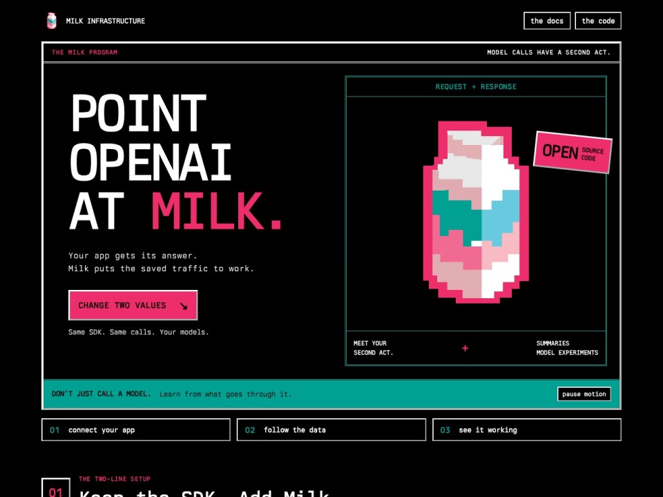 Milk Infrastructure preview