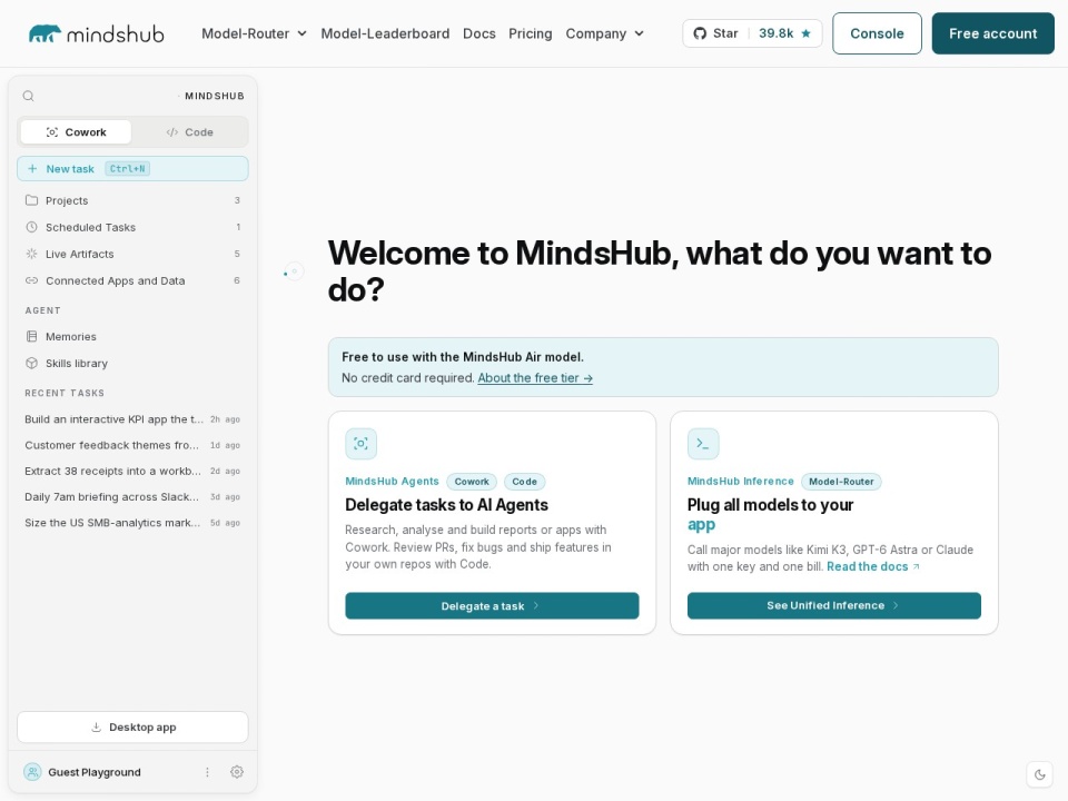 MindsDB preview