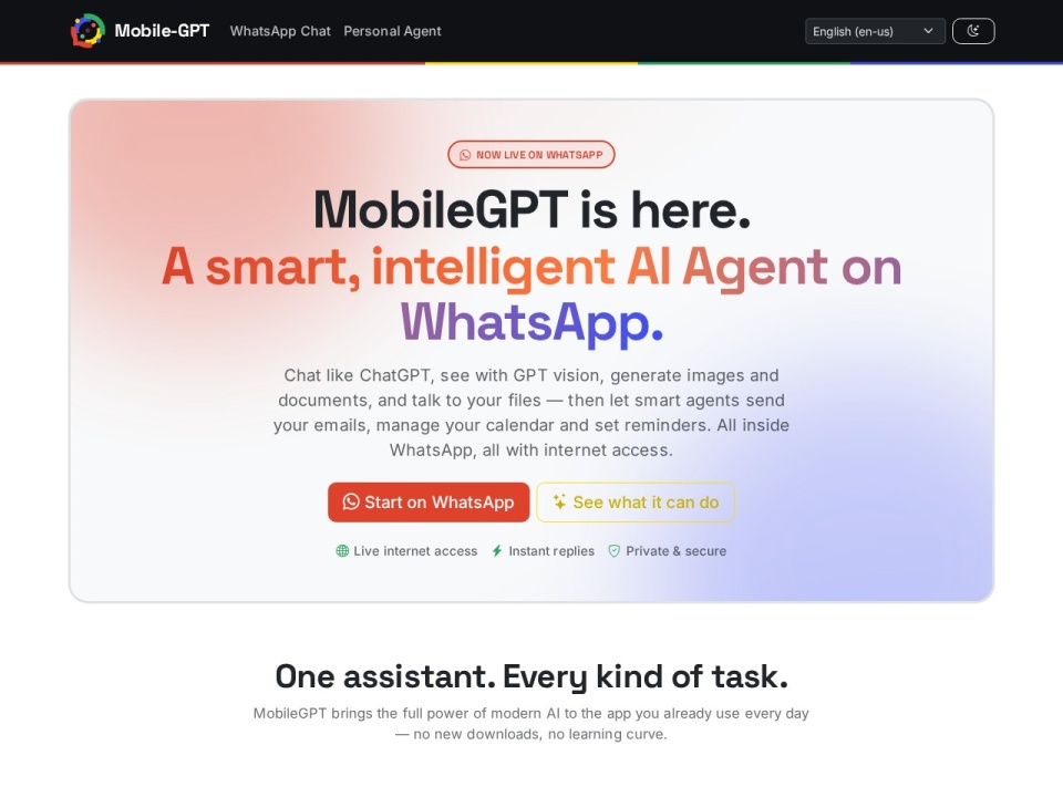 Mobilegpt preview