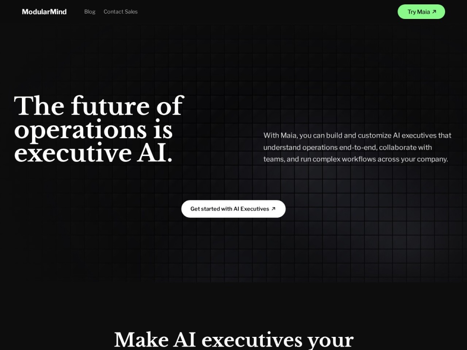 Modularmind No Code AI Builder preview