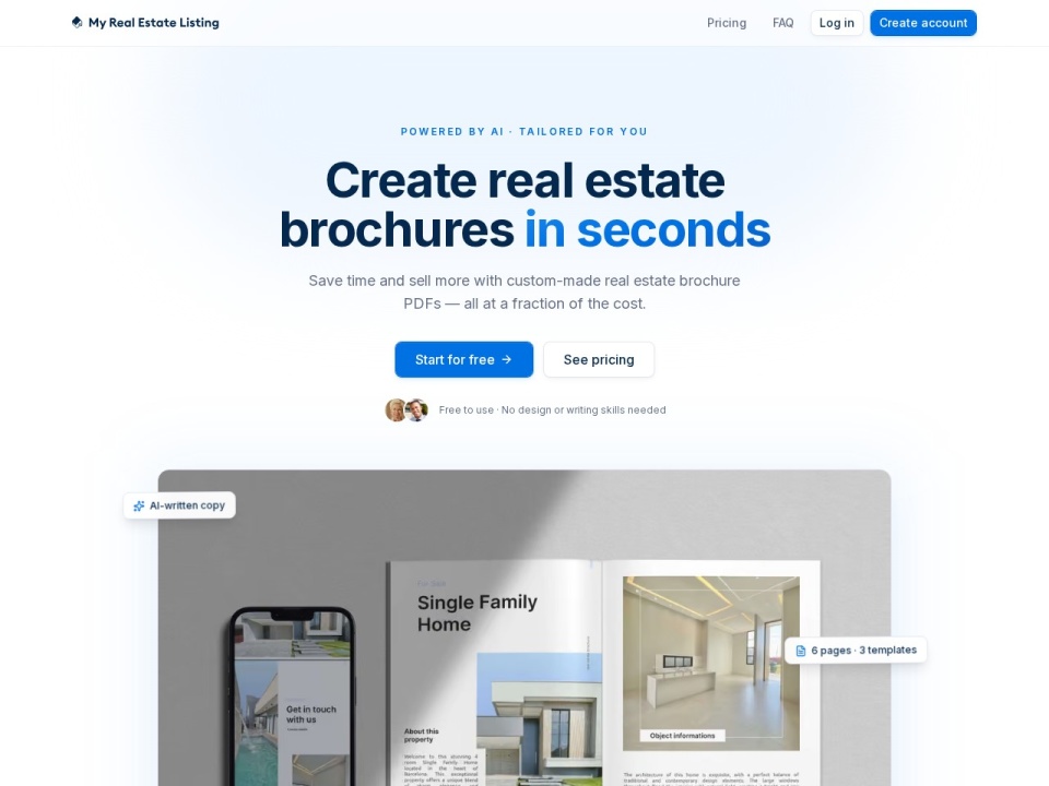 My Real Estate Brochure preview