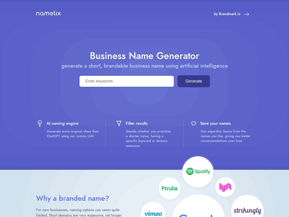Namelix preview
