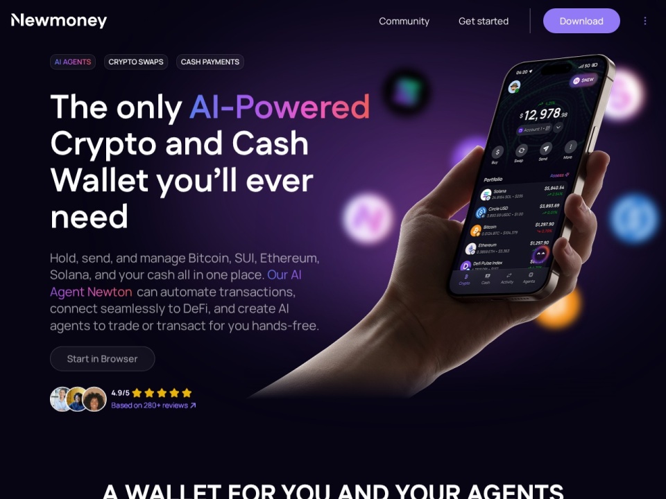 Newmoney AI preview